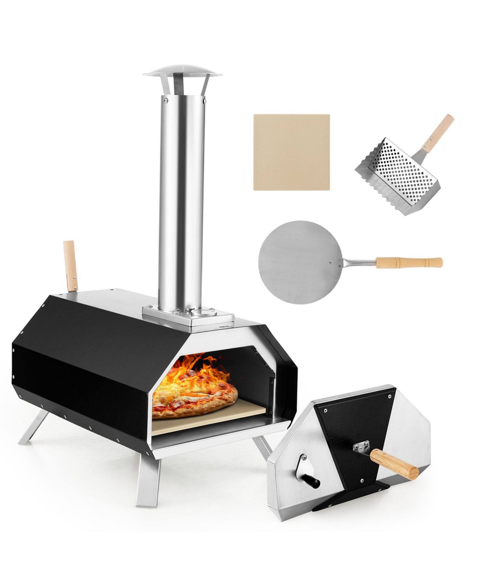 Costway Outdoor Pizza Oven Machine 12'' Pizza Grill Maker