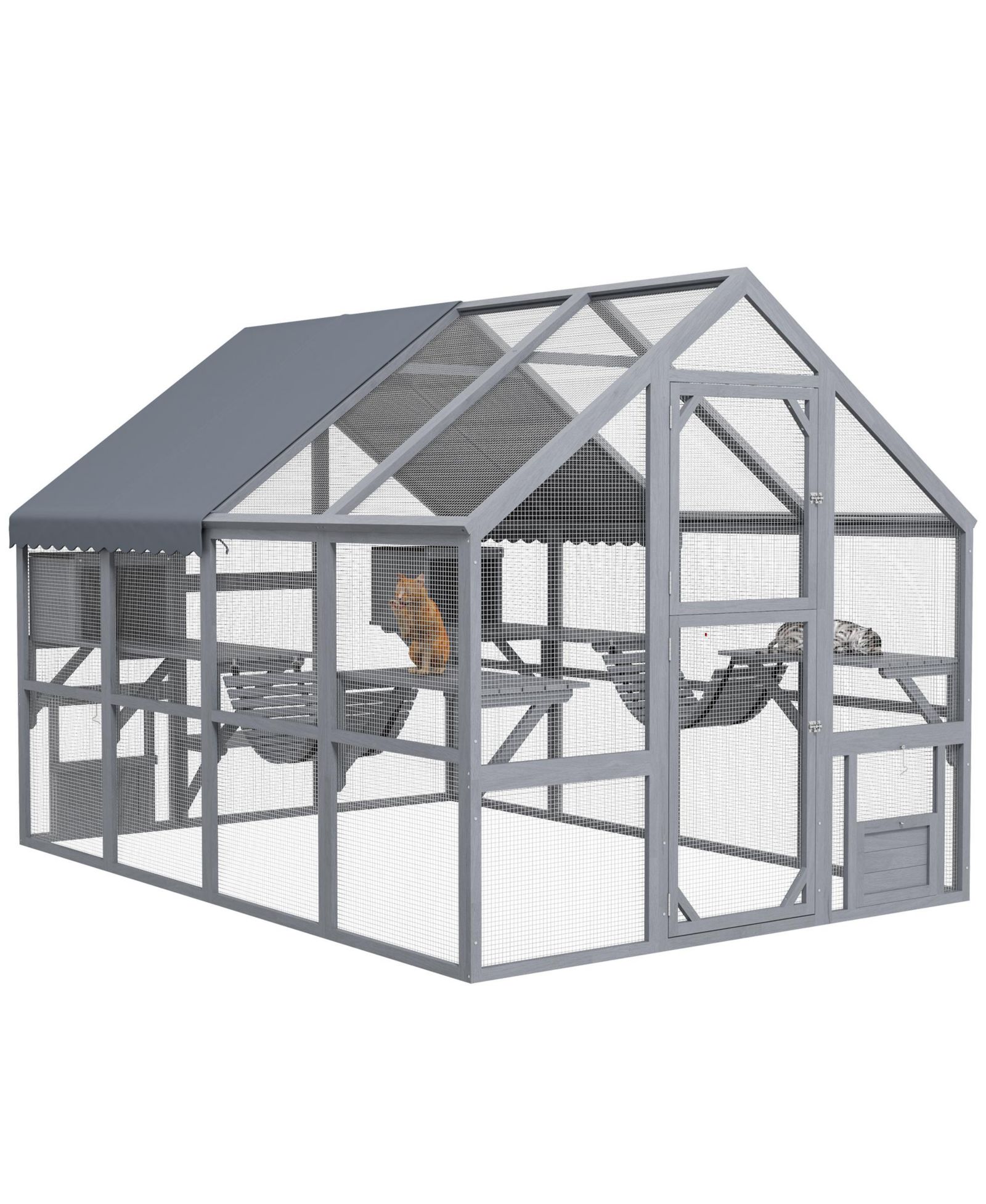 Вольер для кошек PawHut Large Catio Outdoor с водонепроницаемым чехлом