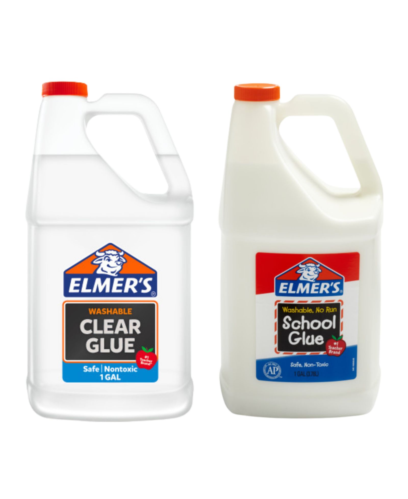 Набор клея Elmer's School Glue Combo Pack: 1 Gallon Clear Glue & 1 Gallon White Glue