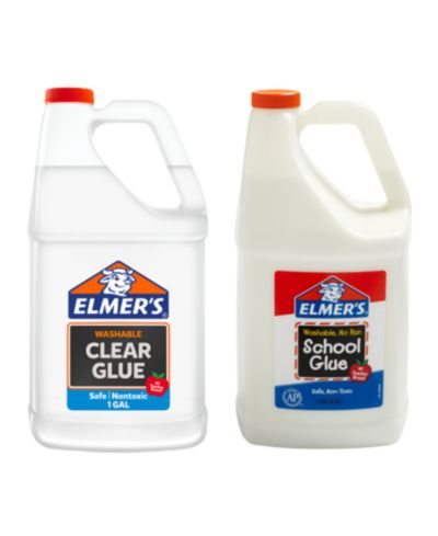 Набор клея Elmer's School Glue Combo Pack: 1 Gallon Clear Glue & 1 Gallon White Glue