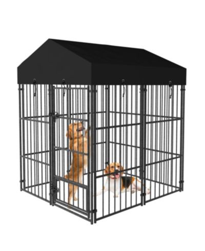 BINGOPAW водонепроницаемый вольер для собак на улице с крышей 50x47.2x64.9''