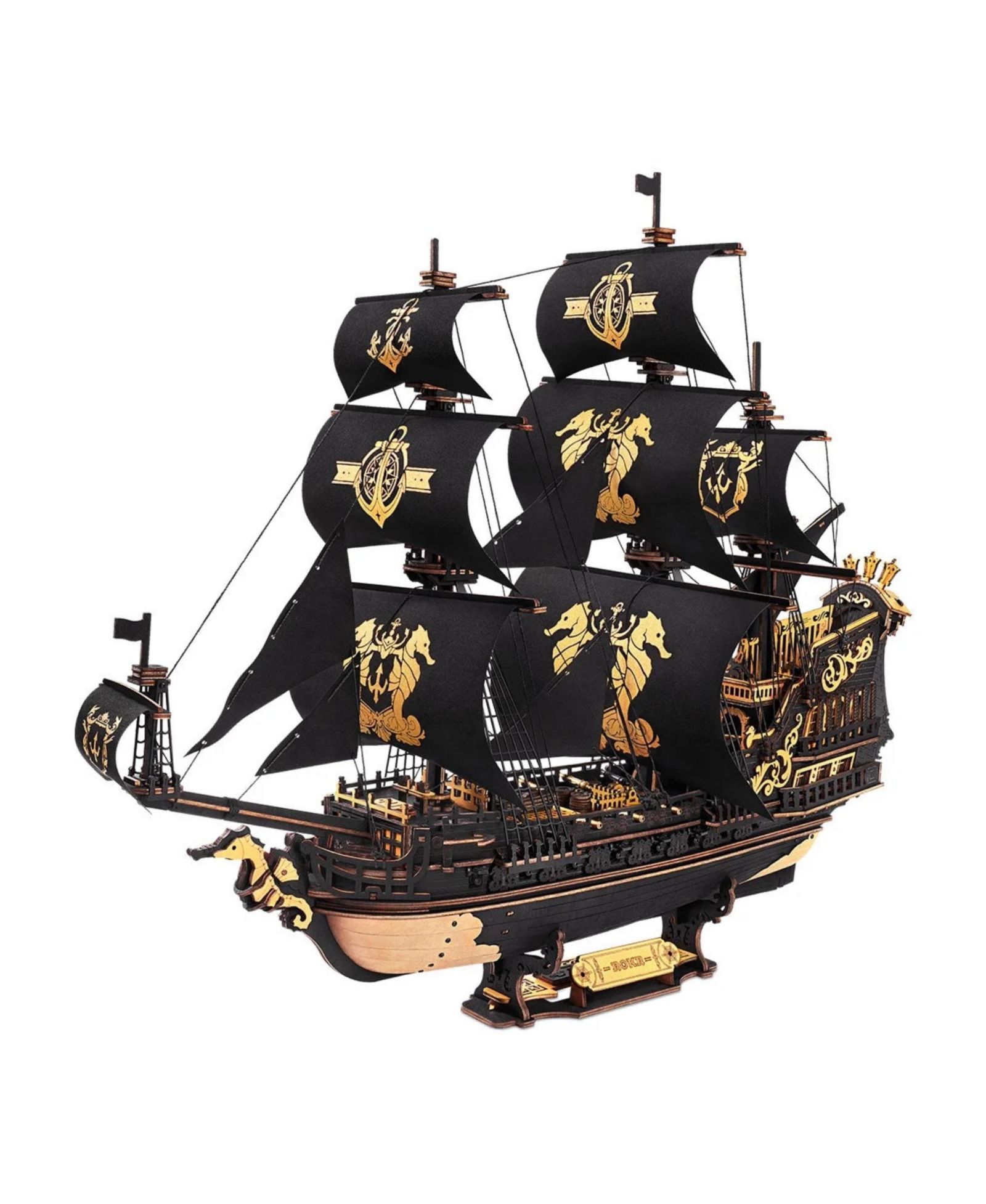 ROBOTIME 3D пазл Wooden Puzzle Pirate Ship Theme