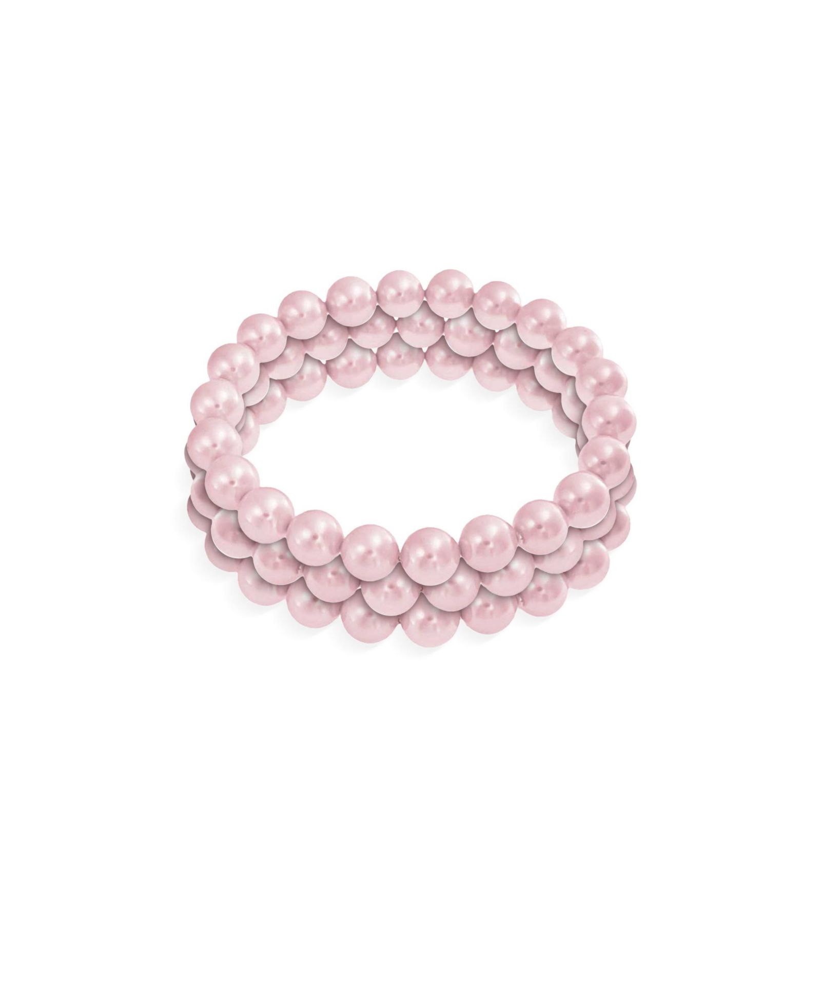 Браслет Bling Jewelry Timeless с розовым имитацией жемчуга 12MM, растягивающийся