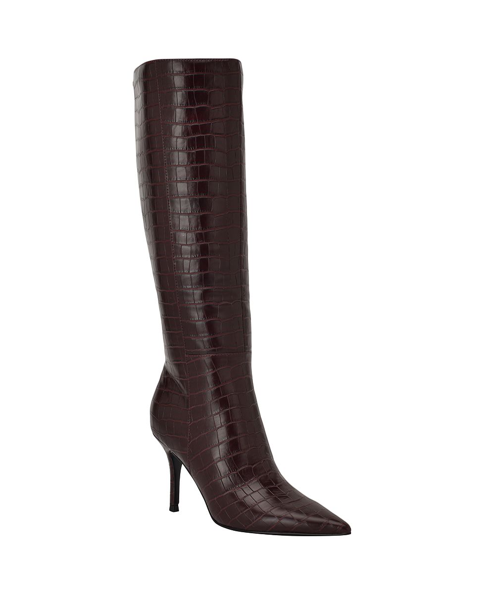GUESS Women's Gressa Tall Wide Calf Pointed Toe Stiletto Boots