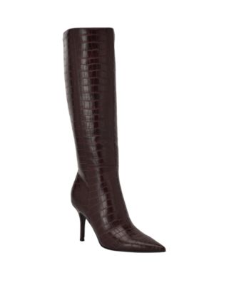 GUESS Women's Gressa Tall Wide Calf Pointed Toe Stiletto Boots
