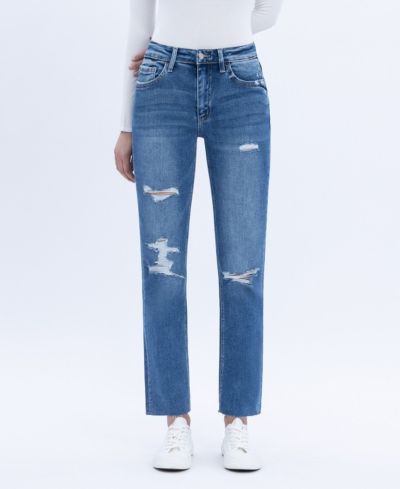 Vervet Women's High Rise Slim Straight Jeans