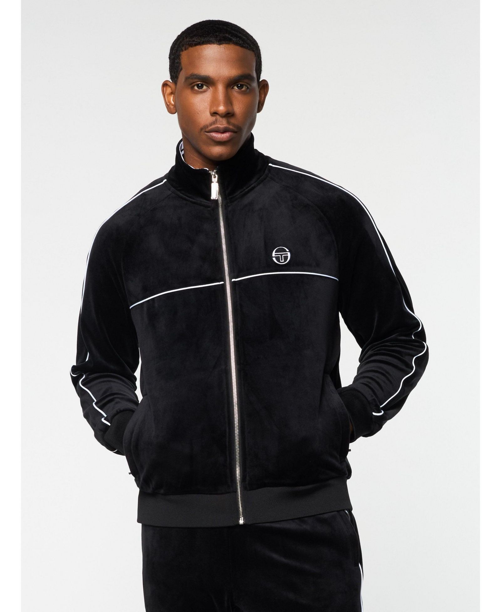 Sergio Tacchini Men's Lioni Velour Track Jacket