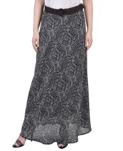 NY Collection Petite Chiffon Maxi Skirt