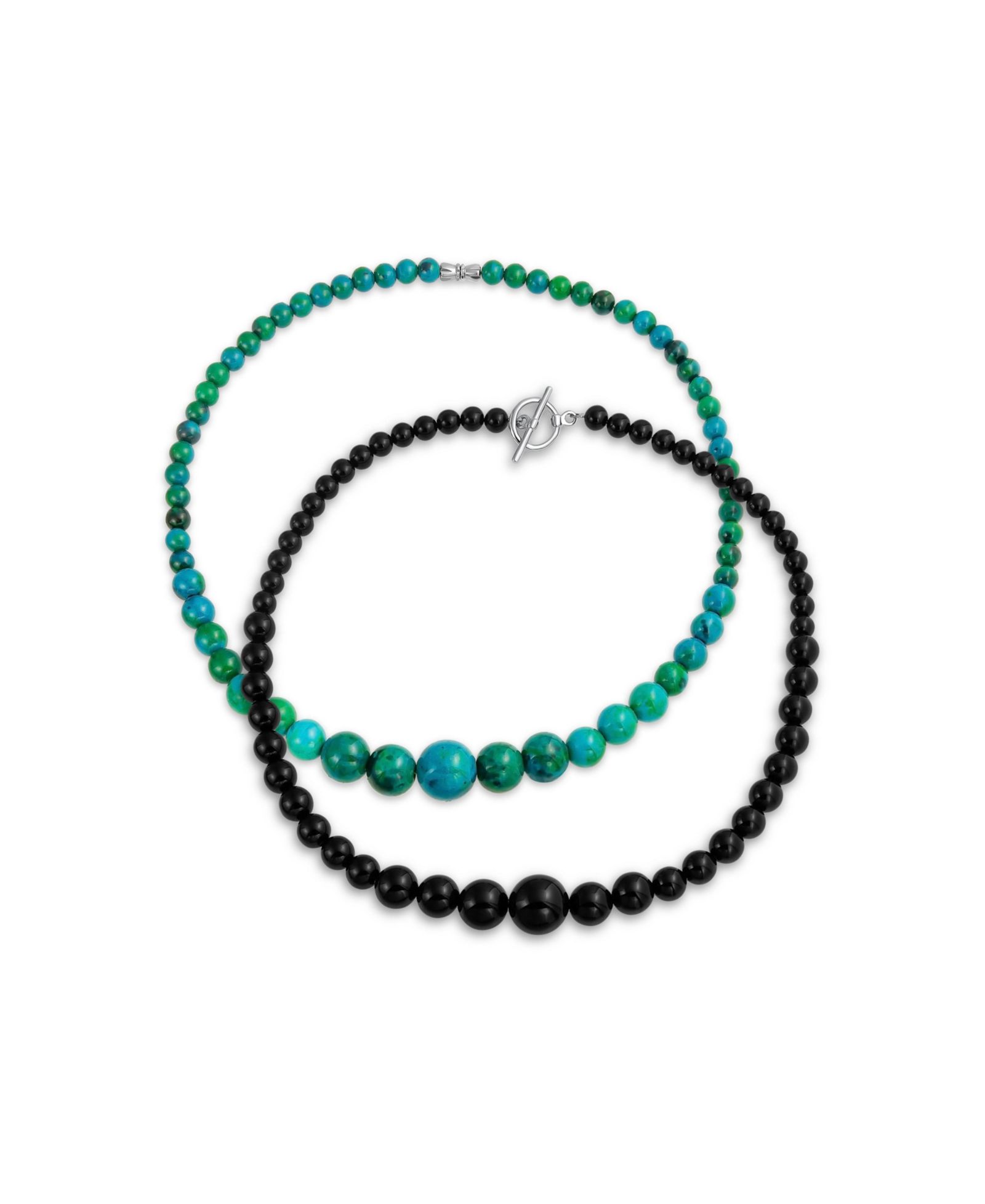 Bling Jewelry ожерелье с бусинами из натурального оникса
