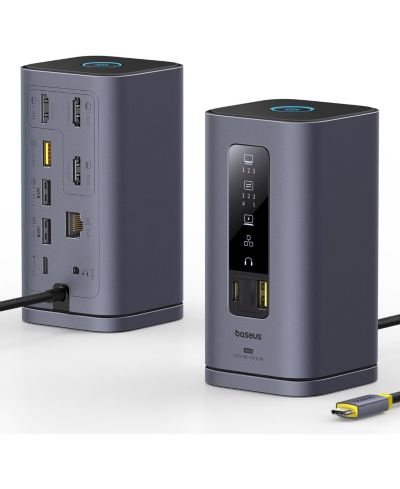 Baseus док-станция Spacemate Series 11-in-1 Space Grey