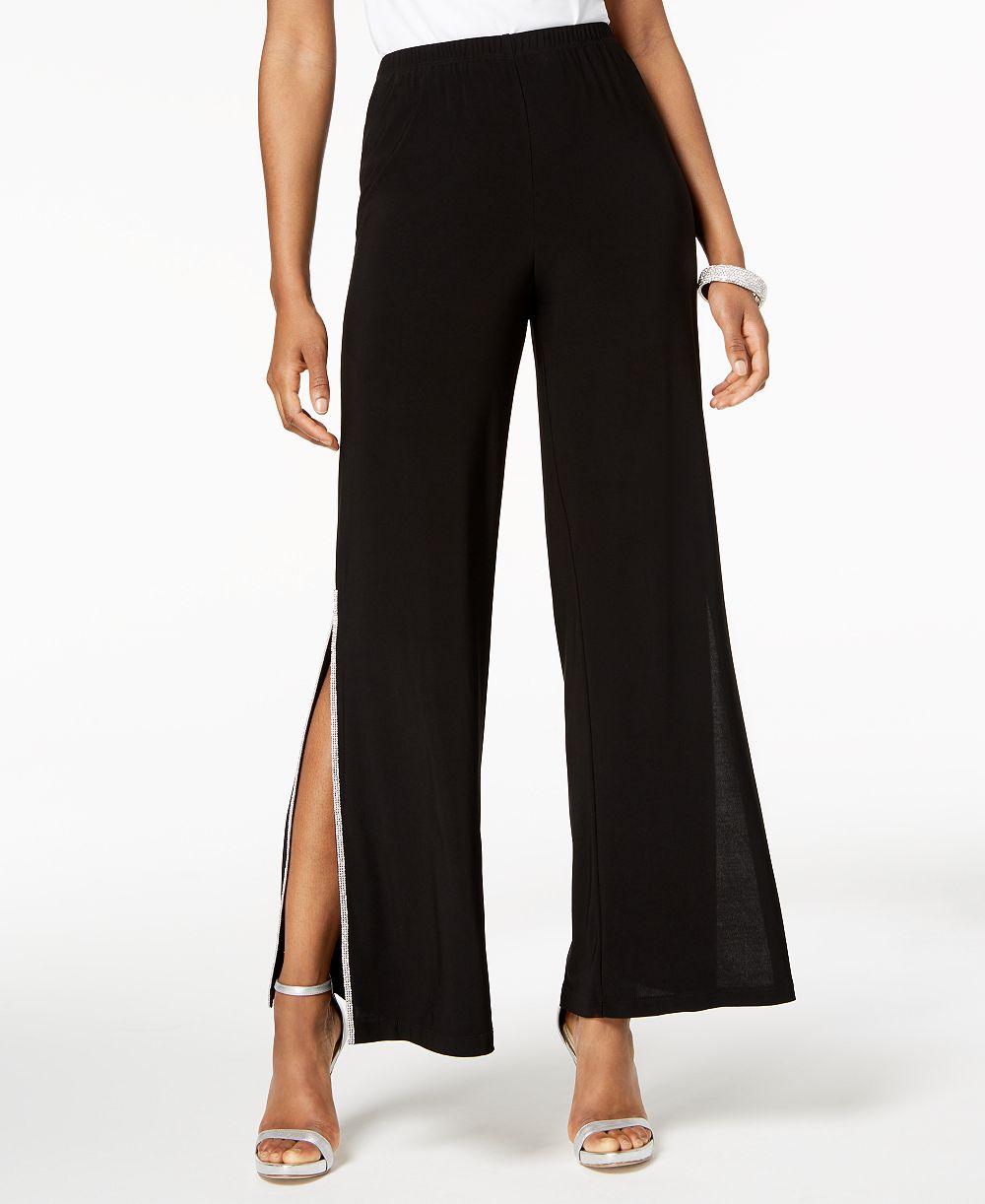 Брюки MSK Sequined Wide-Leg, Petite