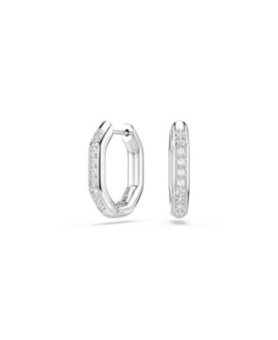 Swarovski Dextera серьги-кольца с родиевым покрытием