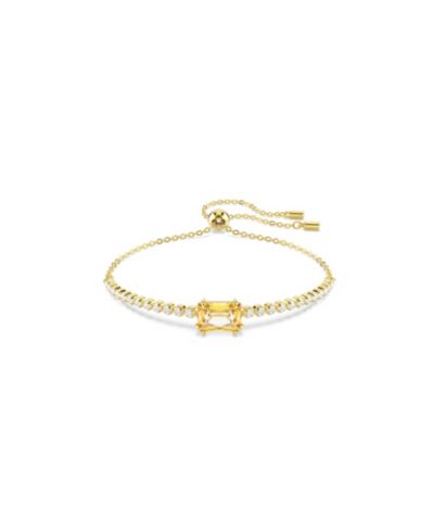 Swaroski Matrix Metal-tone Plated Tennis Bracelet