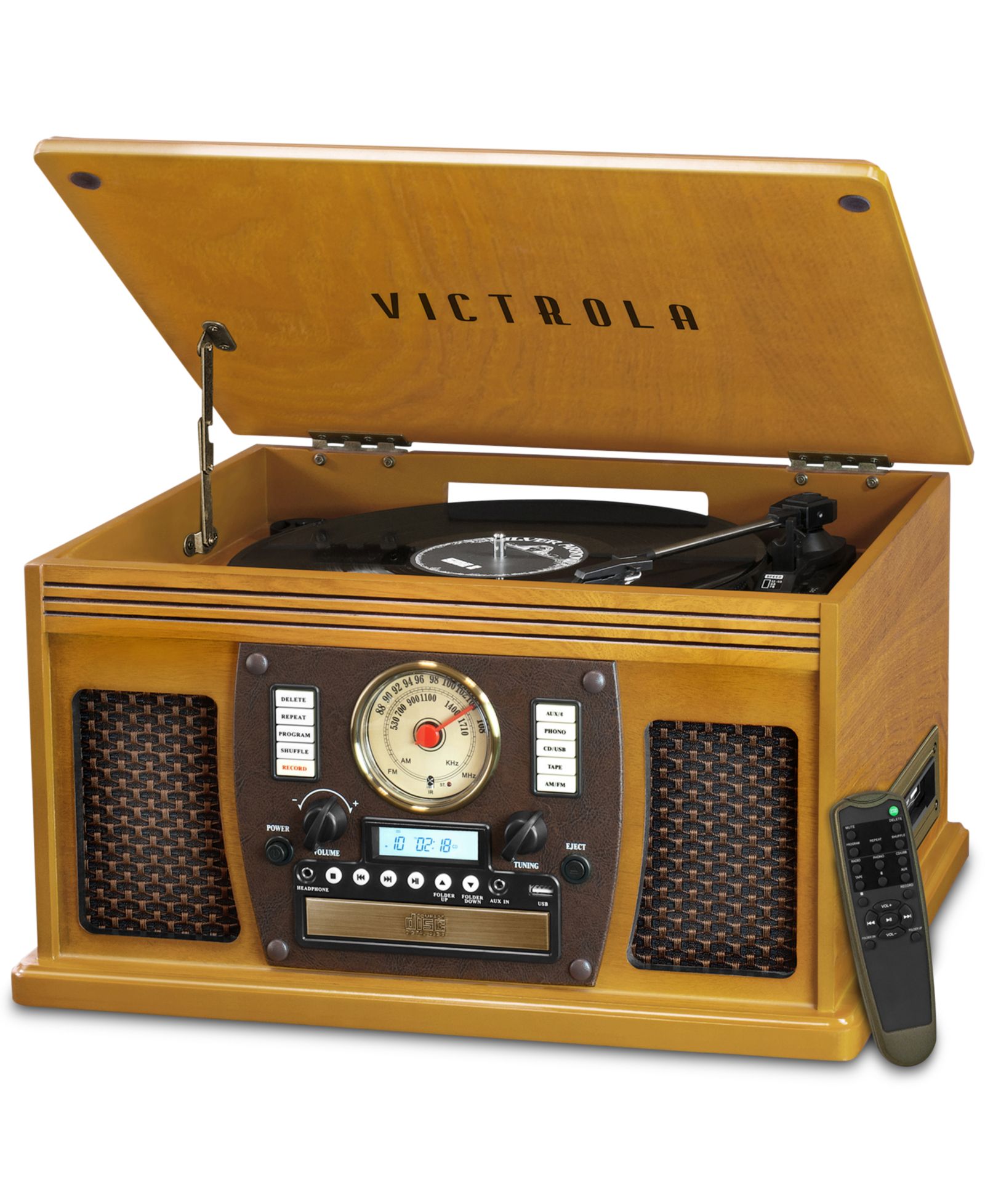 Victrola Navigator 8-in-1 Nostalgic Bluetooth Record Player