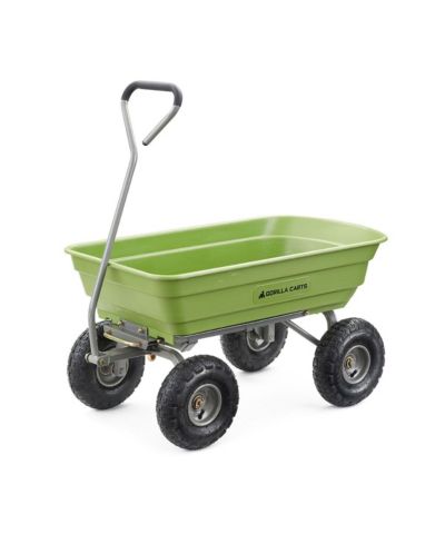 Садовая тележка Gorilla Carts Heavy Duty Poly, 600 Lb, Green