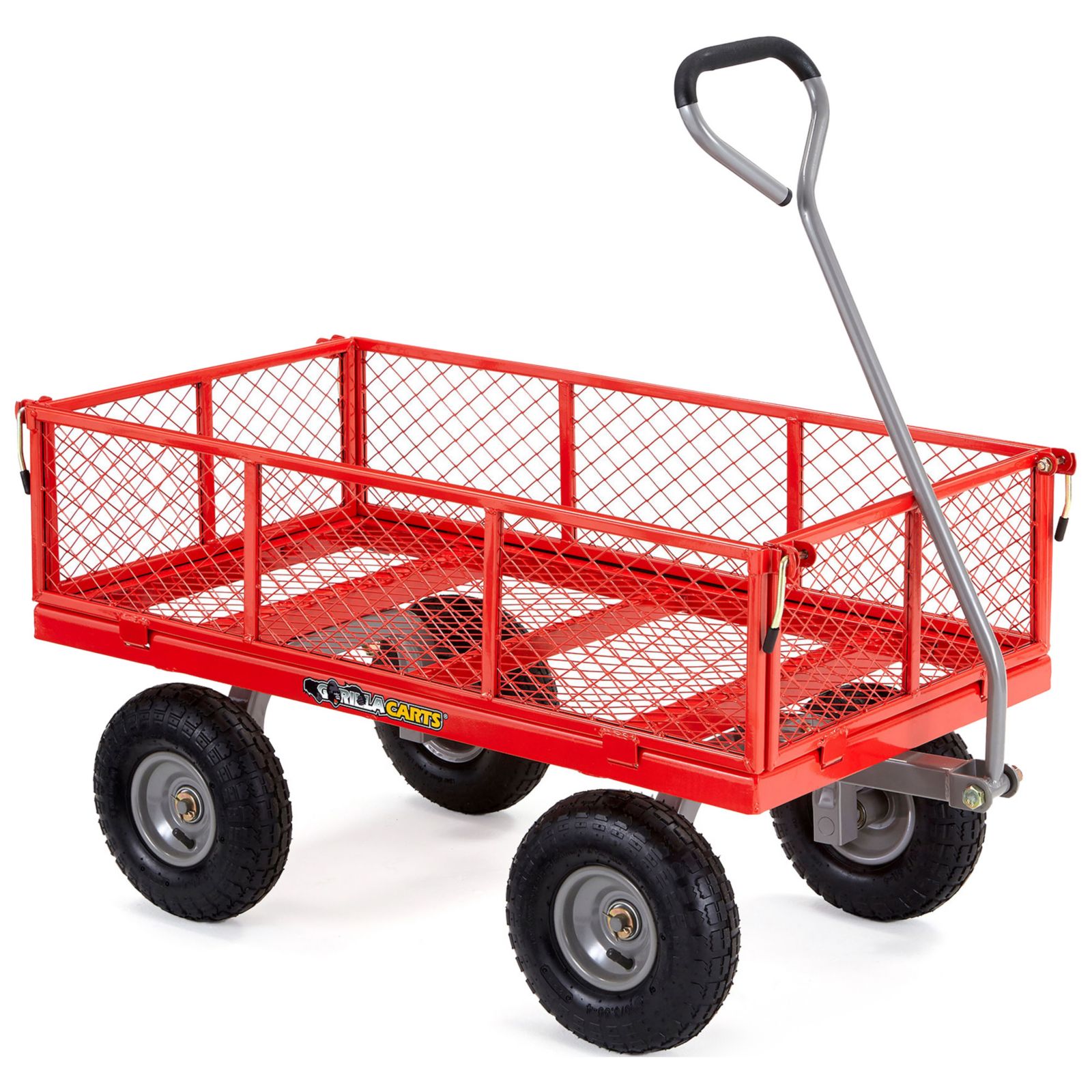Gorilla Carts Утилитарная тележка из стальной сетки грузоподъемностью 800 фунтов