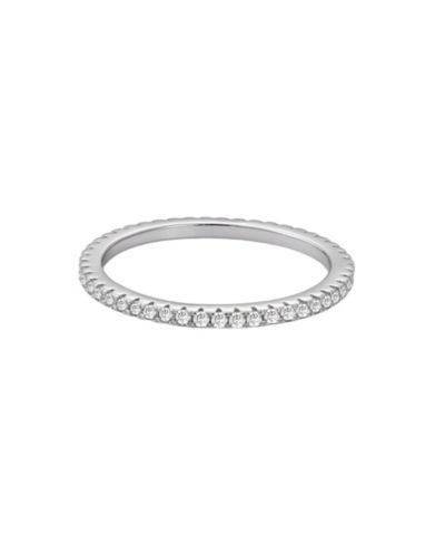 Adornia Fine .925 Sterling CZ Eternity Band Ring