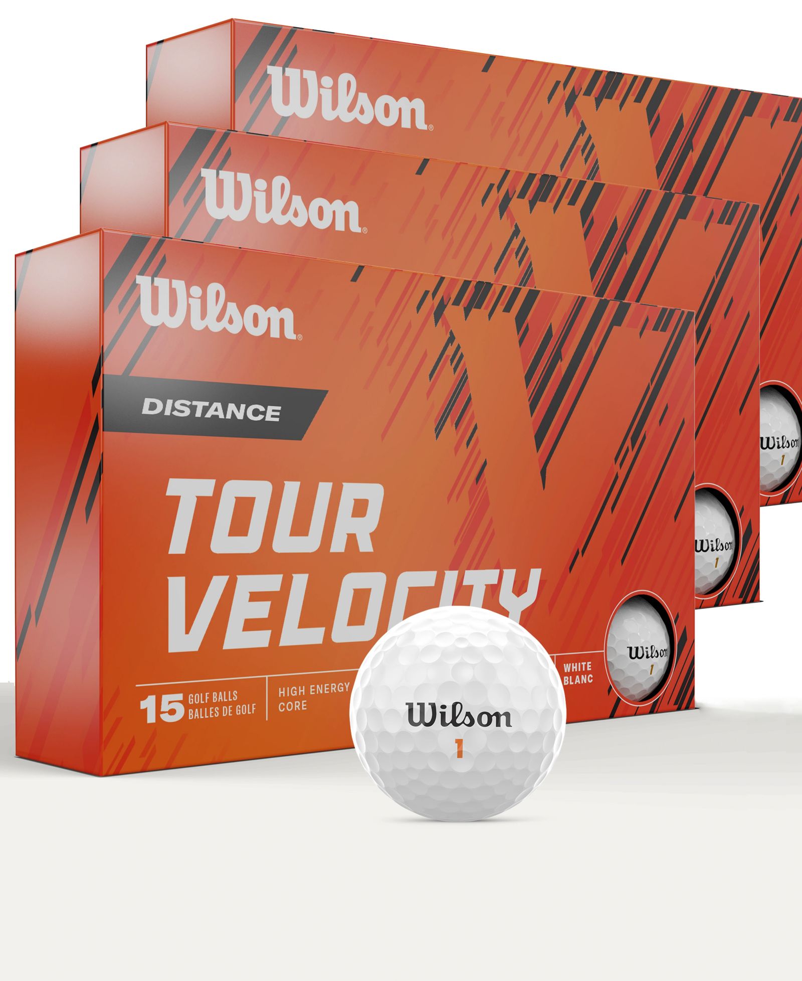 Wilson Tour Velocity Distance Golf Balls - 45 Pack