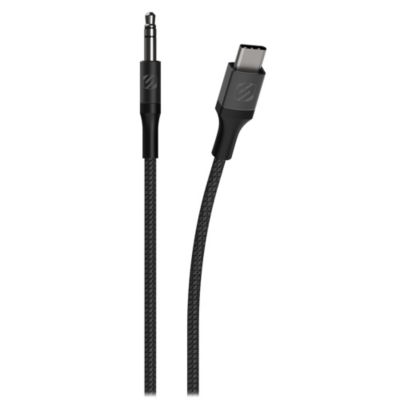 Кабель Scosche Braided USB C to 3.5mm Aux 4ft-серый
