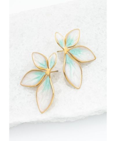 Starfish Project Серьги Flourish Mint Leaf