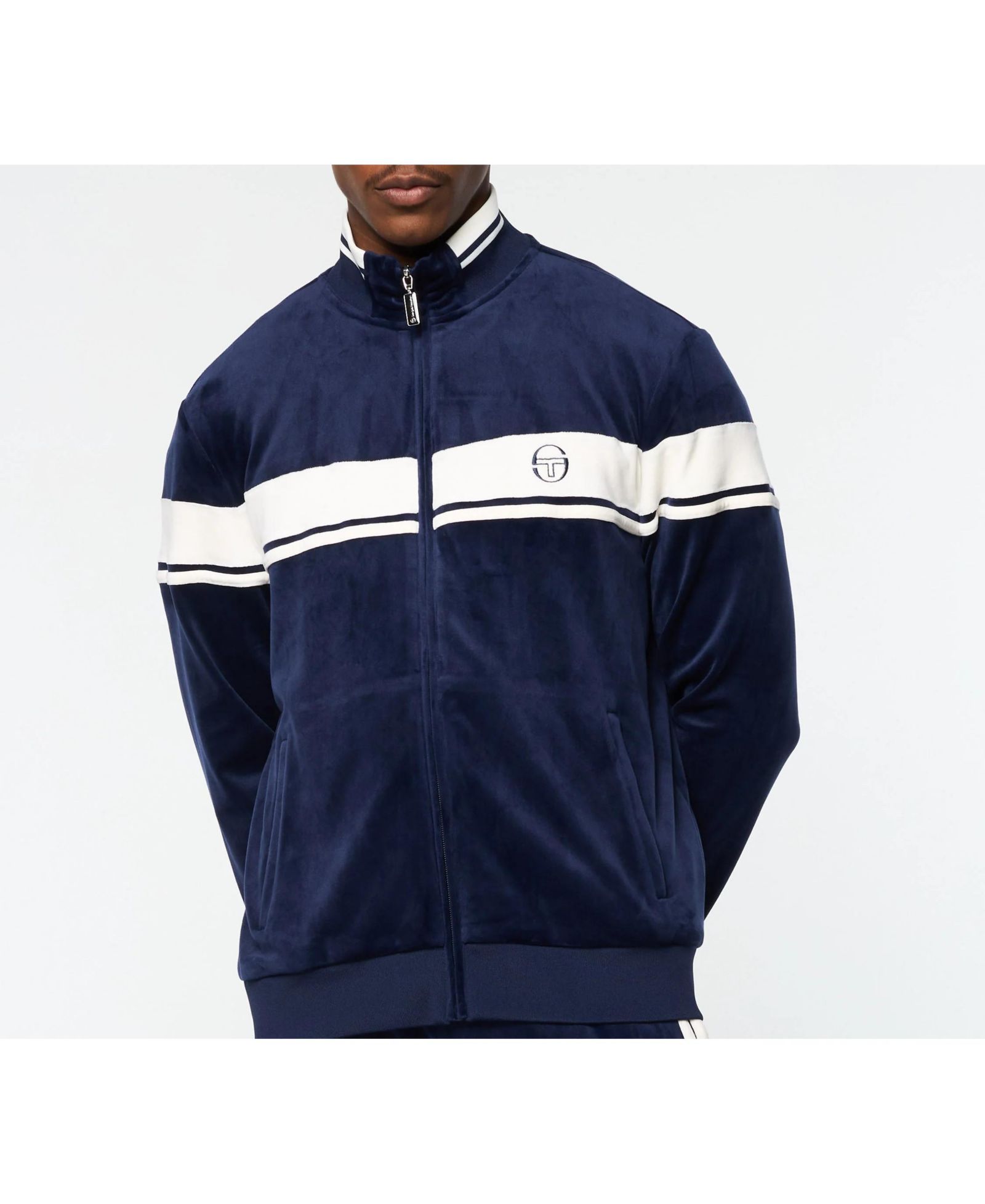 Sergio Tacchini Мужской велюровый спортивный пиджак Damarindo