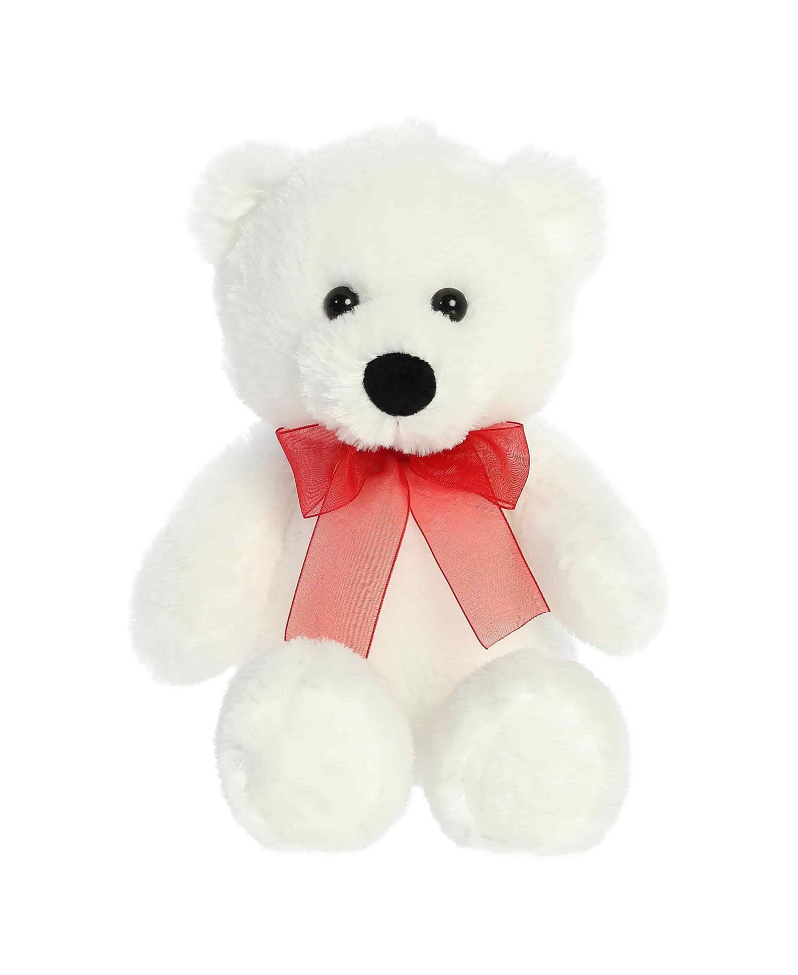 Плюшевая игрушка Aurora Small Bear White 8"