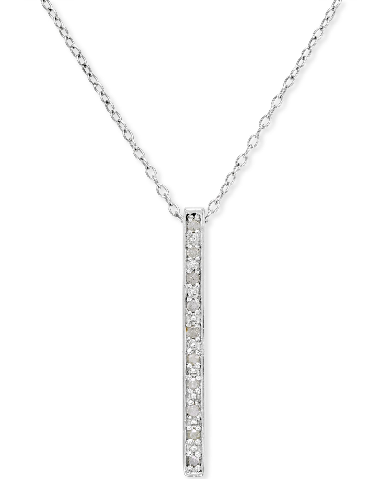 Подвеска Diamond Bar в стерлинговом серебре