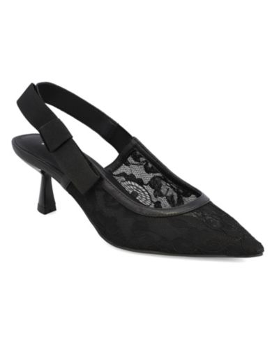 Женские туфли-лодочки MIA Naida Slingback с сеткой и каблуком kitten heel