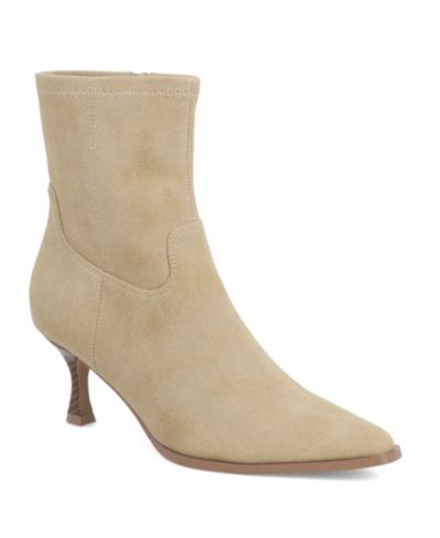 MIA Women's Aletta Pointed Toe Kitten Heel Dress Booties