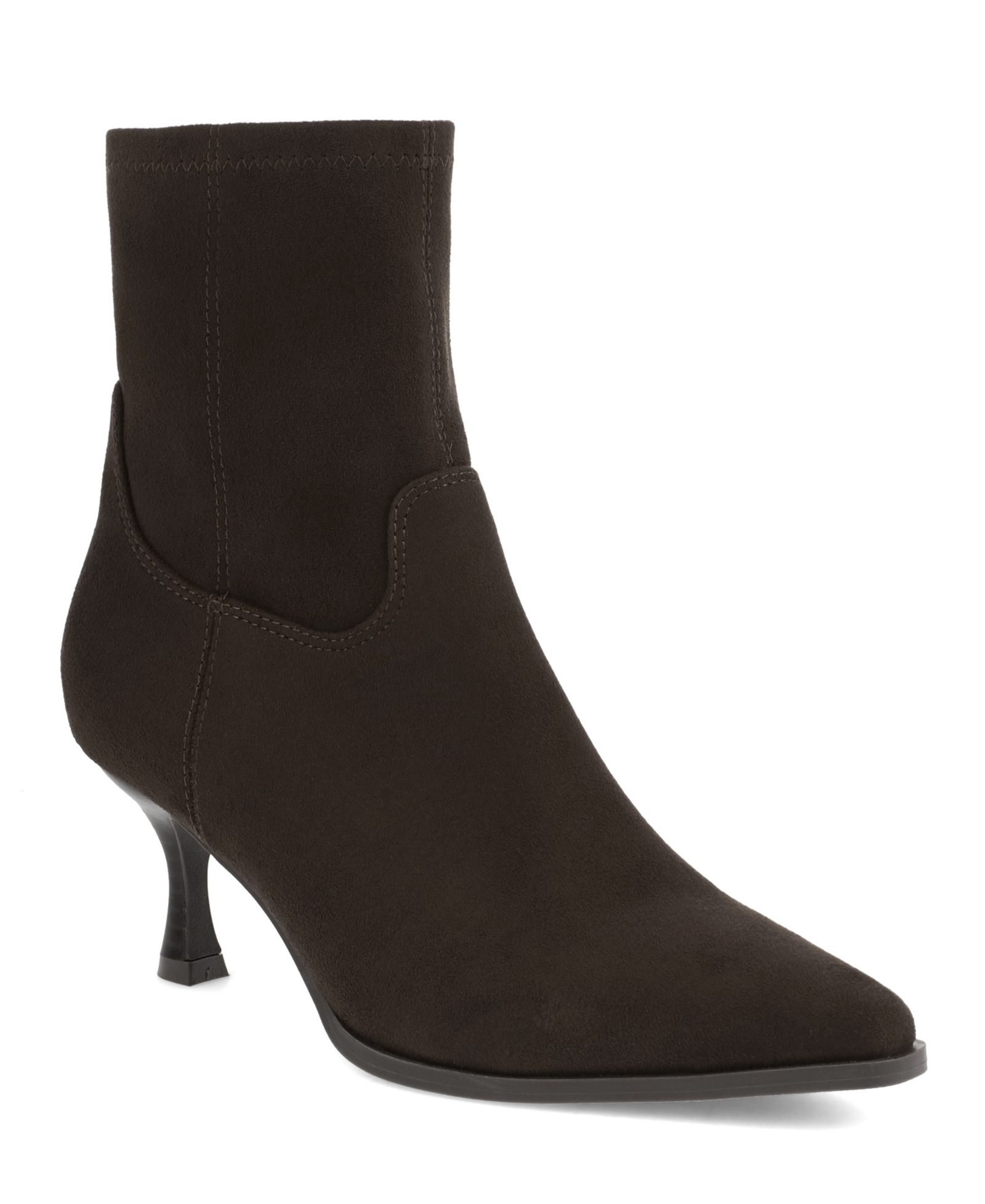 MIA Women's Aletta Pointed Toe Kitten Heel Dress Booties