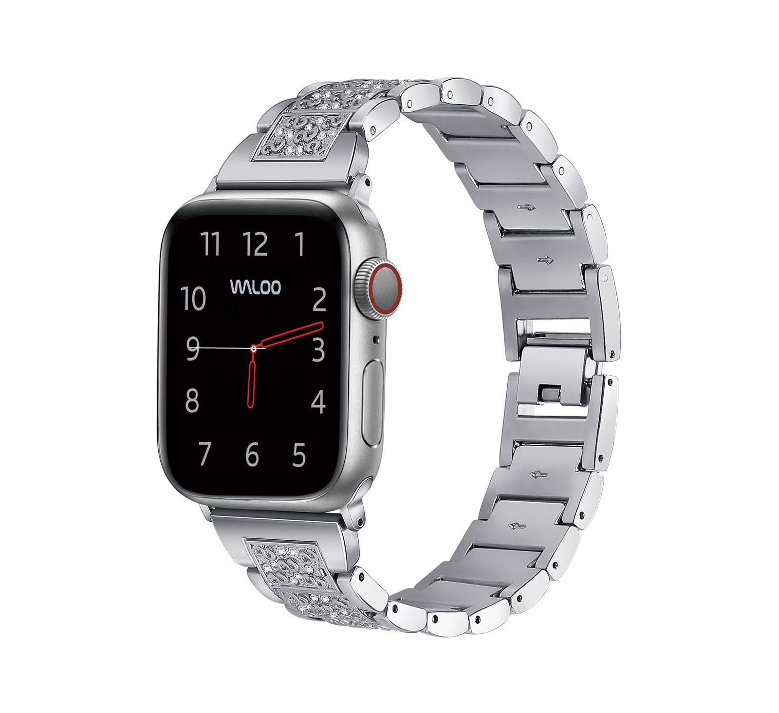 Waloo Rhinestone Pattern Replacement Band for Apple Watch