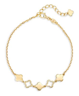 Devata Clover Chain Bracelet in , adj to , approx. 2.9 grams.