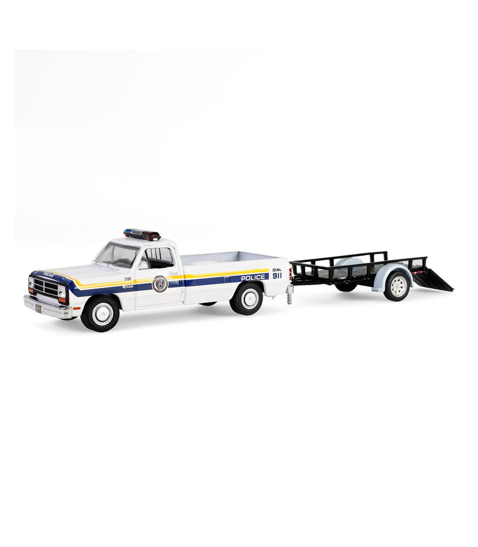 Greenlight 1/64 1990 Dodge Ram D-250 полицейский эвакуатор Philadelphia PA Police Hot Pursuit