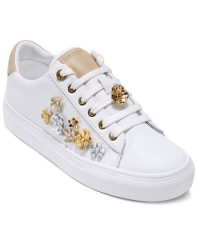 KARL LAGERFELD PARIS Женский Cate Fleur Lace-Up Sneakers