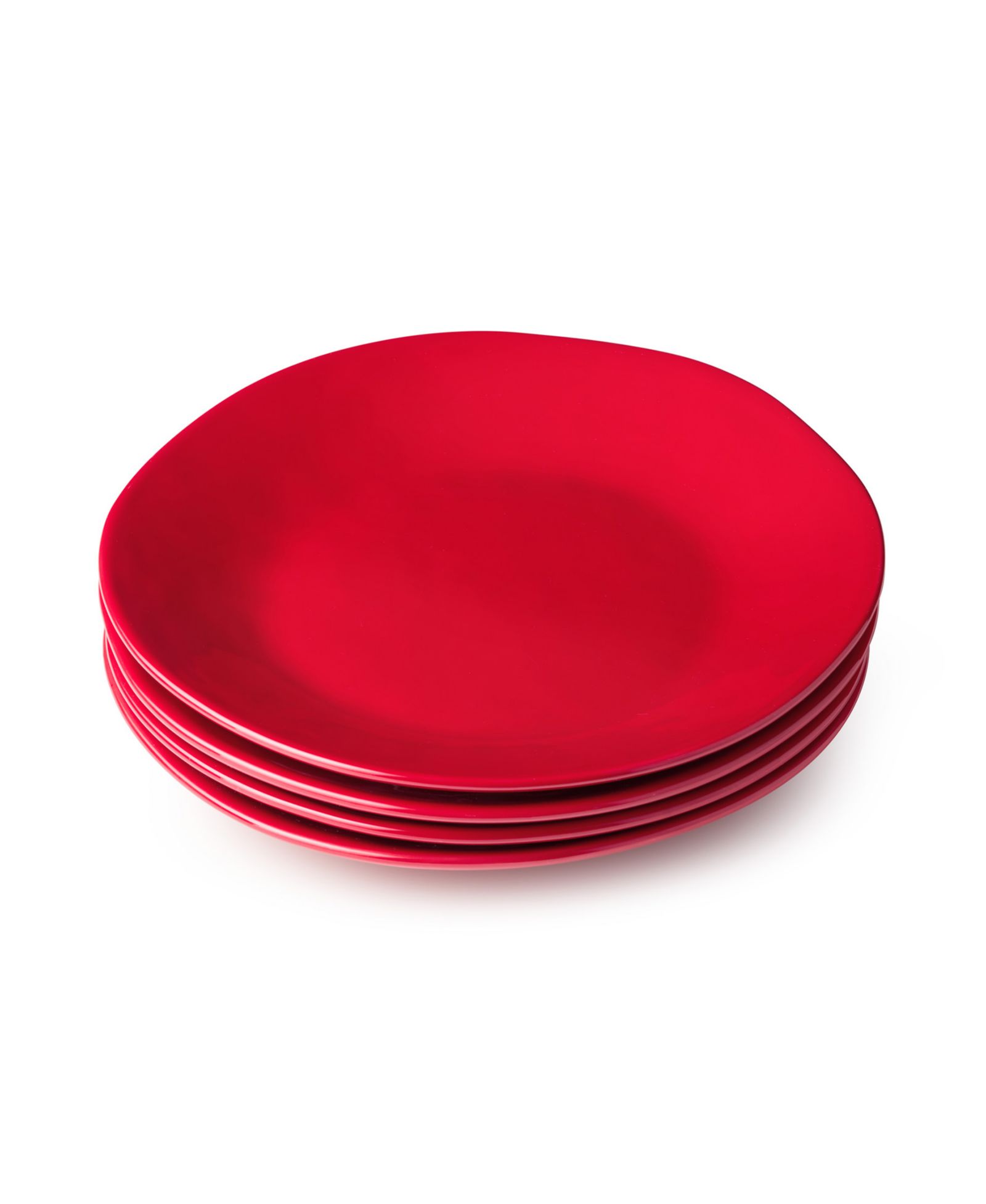 Certified International рождественские десертные тарелки Berry Red, набор из 4 штук
