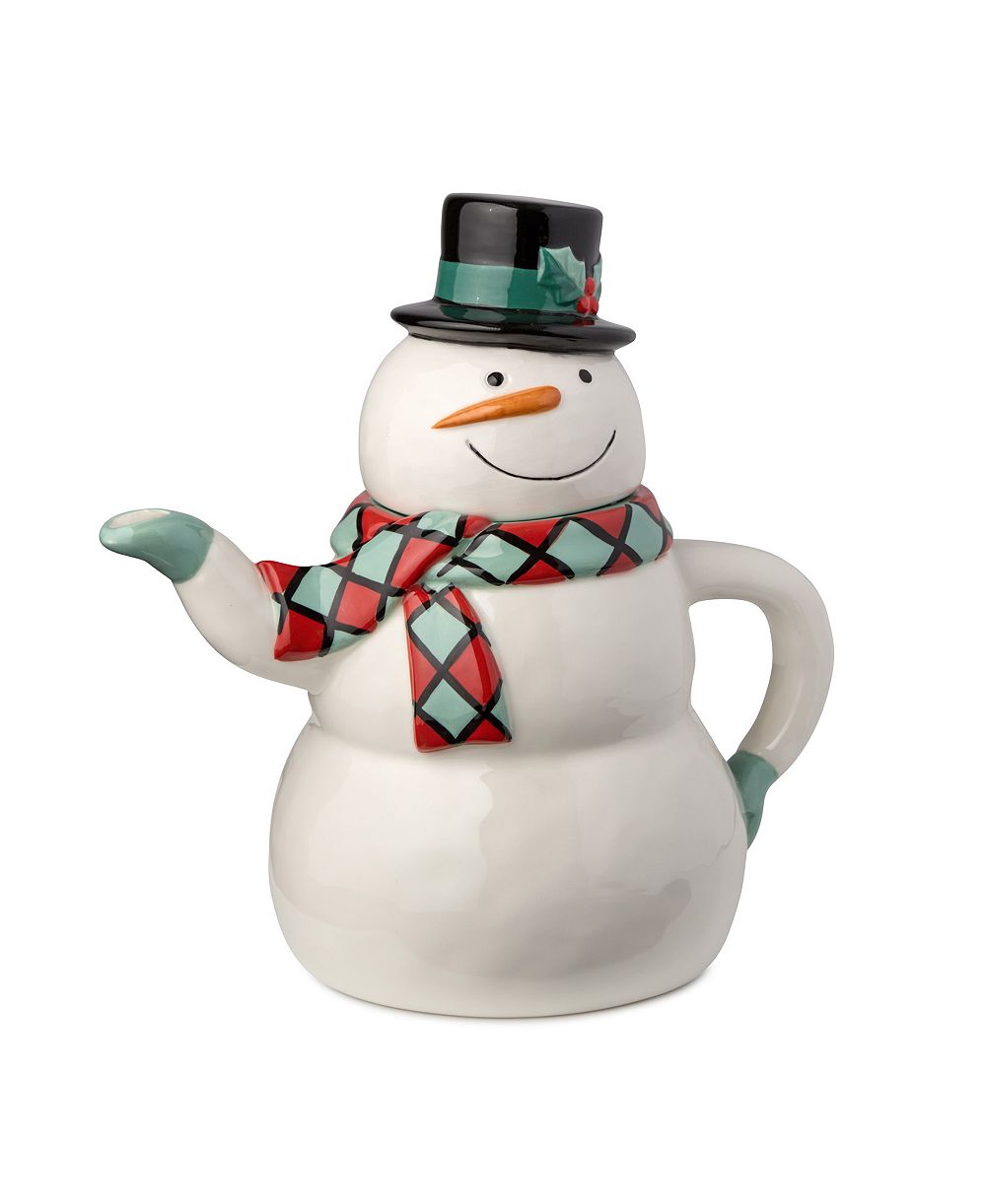 Чайник Certified International Christmas Whimsy Snowman 3-D