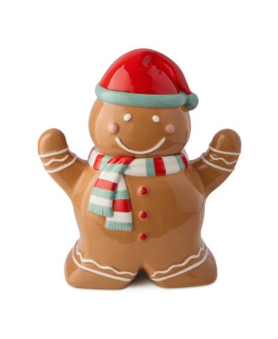 Certified International Банка для печенья Christmas Whimsy Gingerbread 3-D Cookie Jar