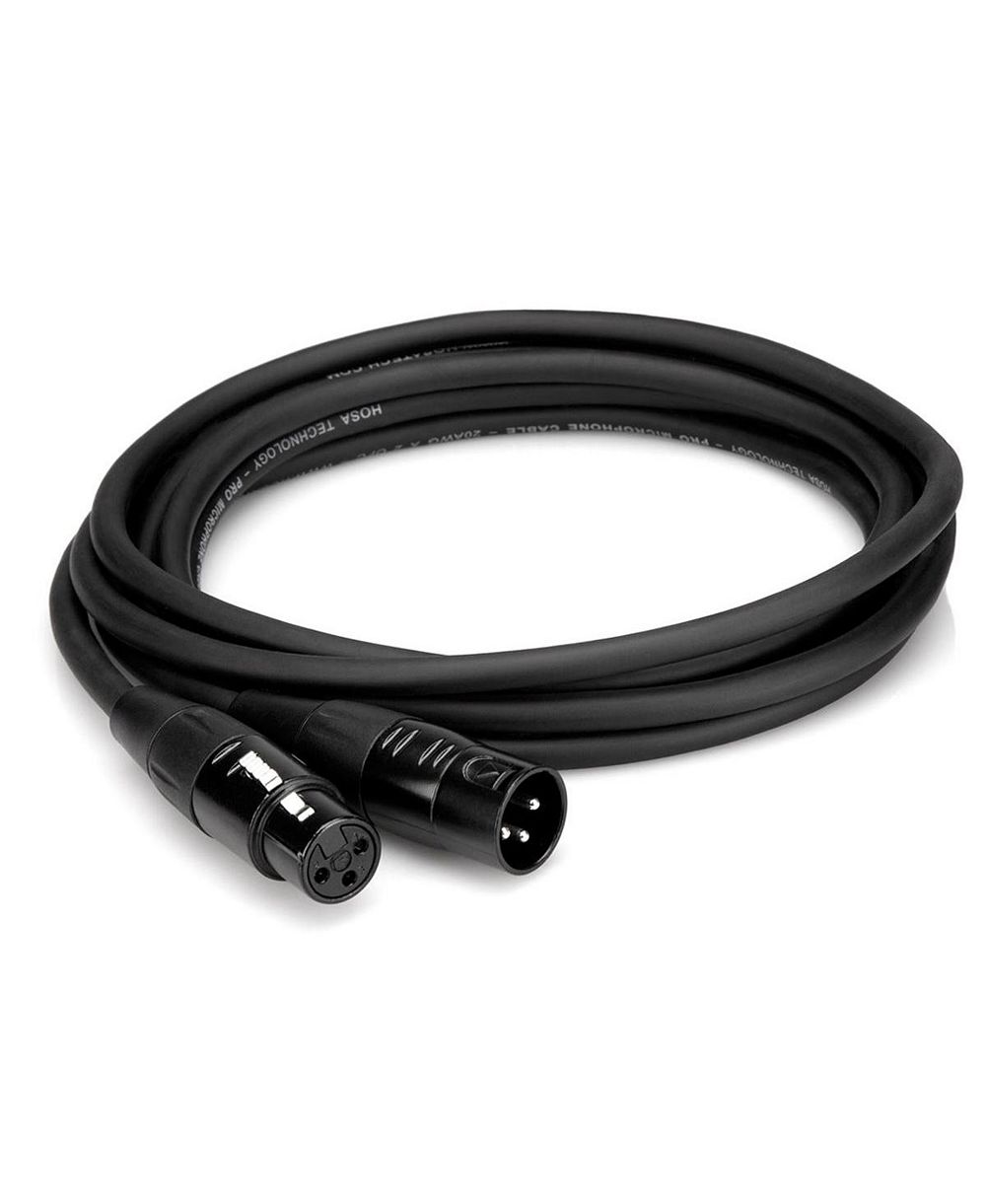 Hosa Technology REAN XLR3F to XLR3M Professional Microphone Cable - 3ft, 20 AWG Dual OFC Conductors, 90% OFC Braid Shielding