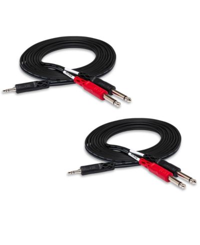 Hosa Technology Hosa 2x 10ft Stereo 3.5mm Male - Two Phone Plugs, Y-Cable