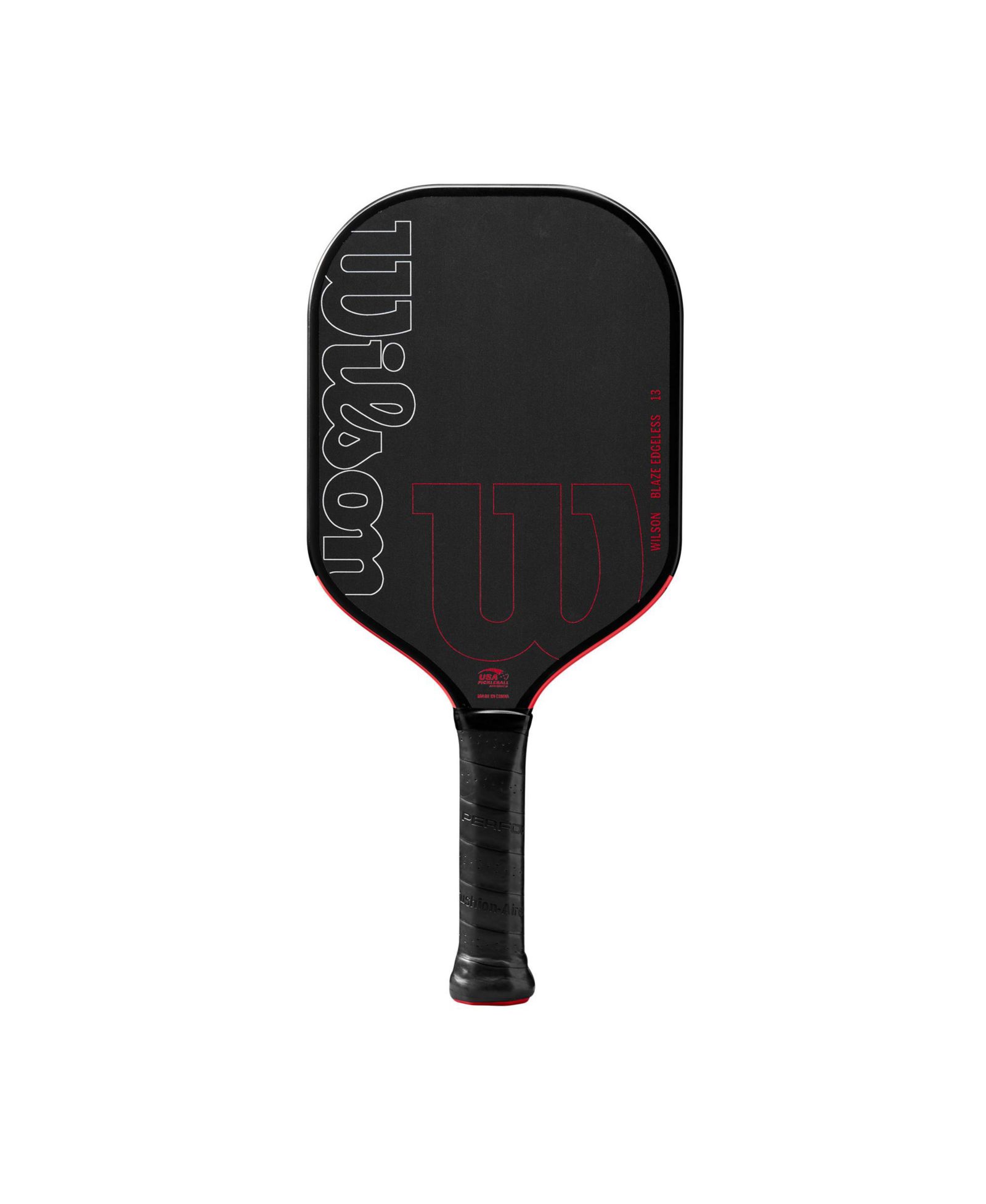 Wilson Blaze Edgeless 13 Pickleball Paddle - Black/Red / 4 1/4 / 7.65 OZ