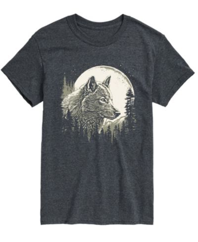 AIRWAVES Men's Stunning Wolf Design Short-Sleeve T-Shirt