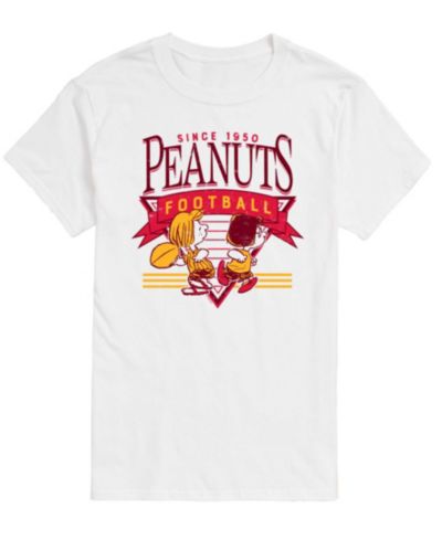 AIRWAVES Men's Peanuts Football Short-Sleeve T-Shirt