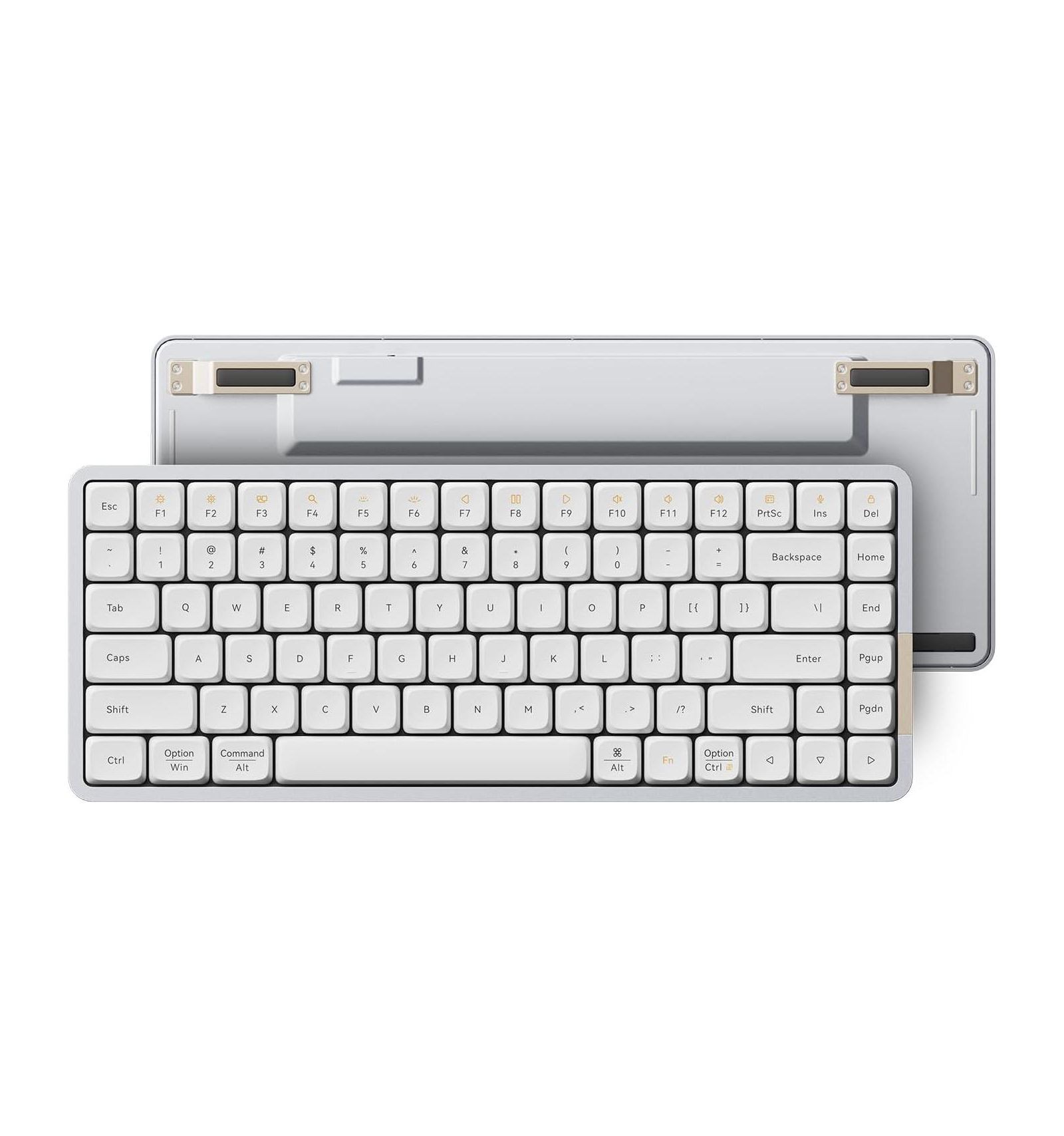 Низкопрофильная механическая клавиатура Lofree Flow84, 75%, беспроводная, Bluetooth, White Ghost Linear Switches