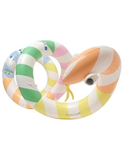 Sunnylife Giant Inflatable Noodle: Poolside - Sorbet Stripe