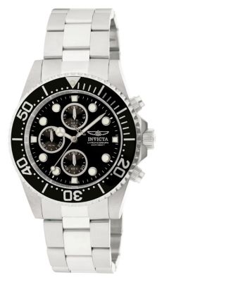 Invicta Men's 1768 Pro Diver Quartz Chronograph Black Dial Watch
