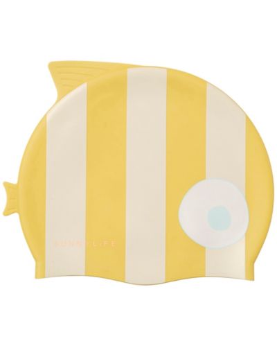 Шапочка для плавания Sunnylife Finn the Fish Mustard Stripe