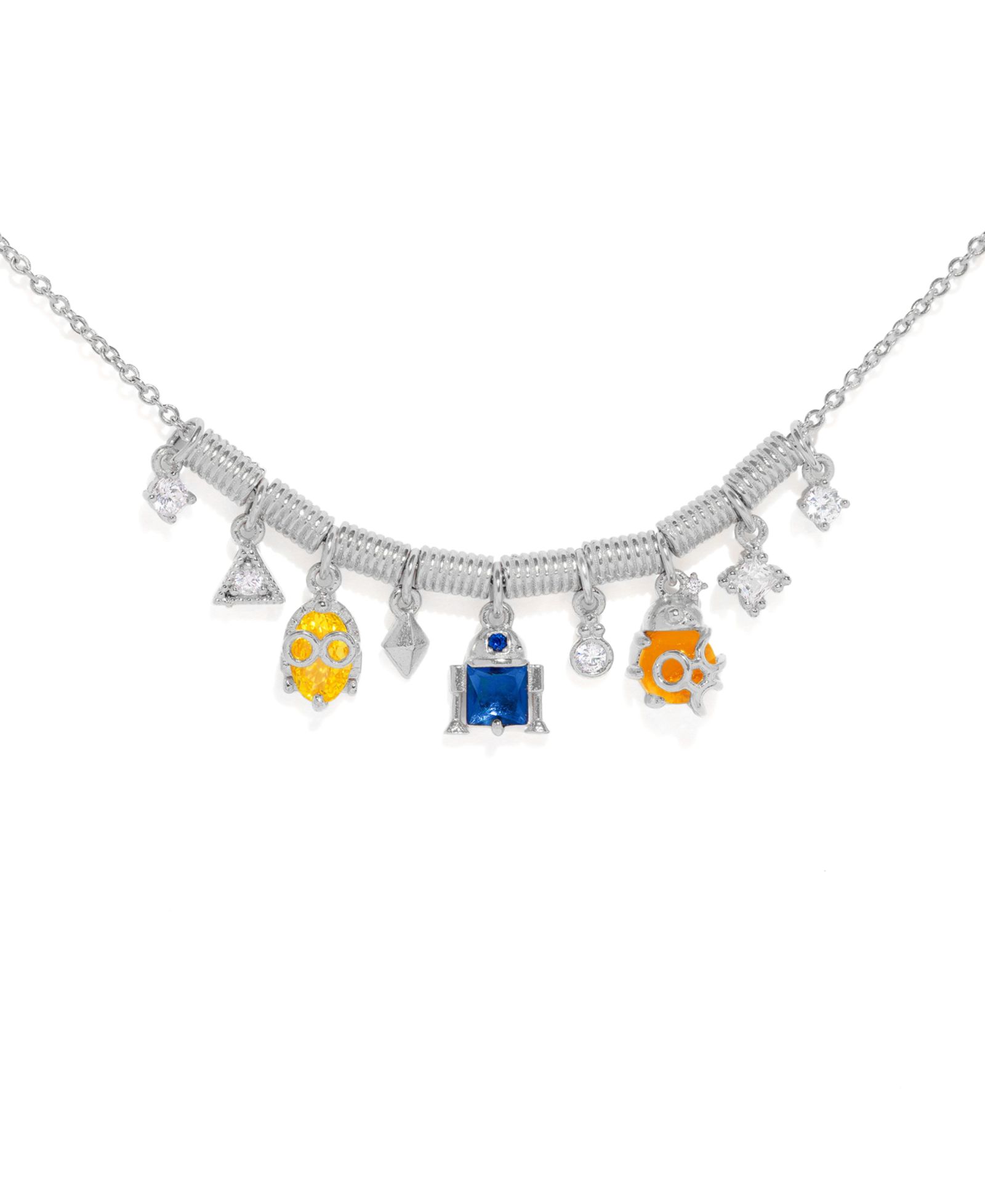 Girls Crew Star Wars Multi-Color Crystal Droids Charm Bracelet