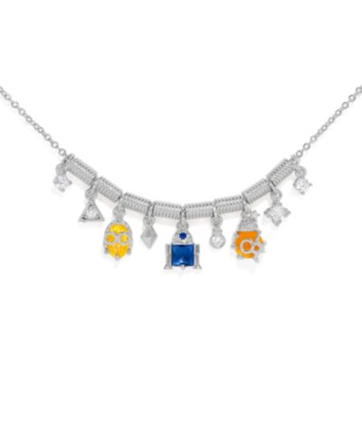 Girls Crew Star Wars Multi-Color Crystal Droids Charm Bracelet