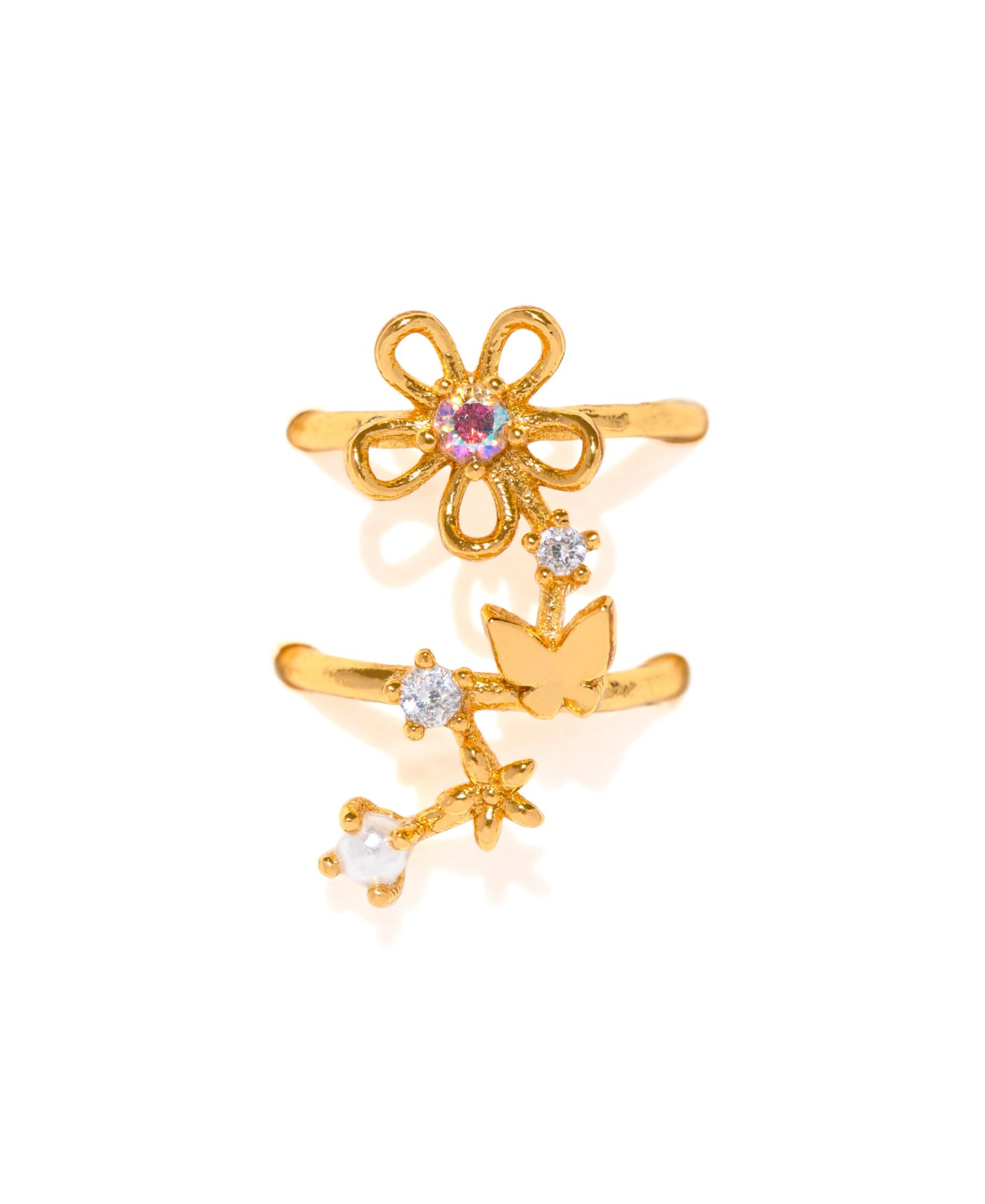 Girls Crew Crystal цветочное серьга-кафф