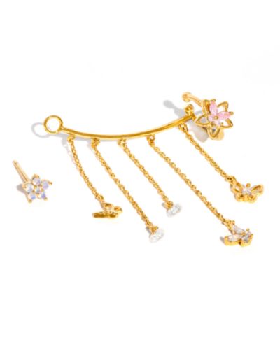 Серьги-каффы Girls Crew Crystal Mari Chandelier Stud